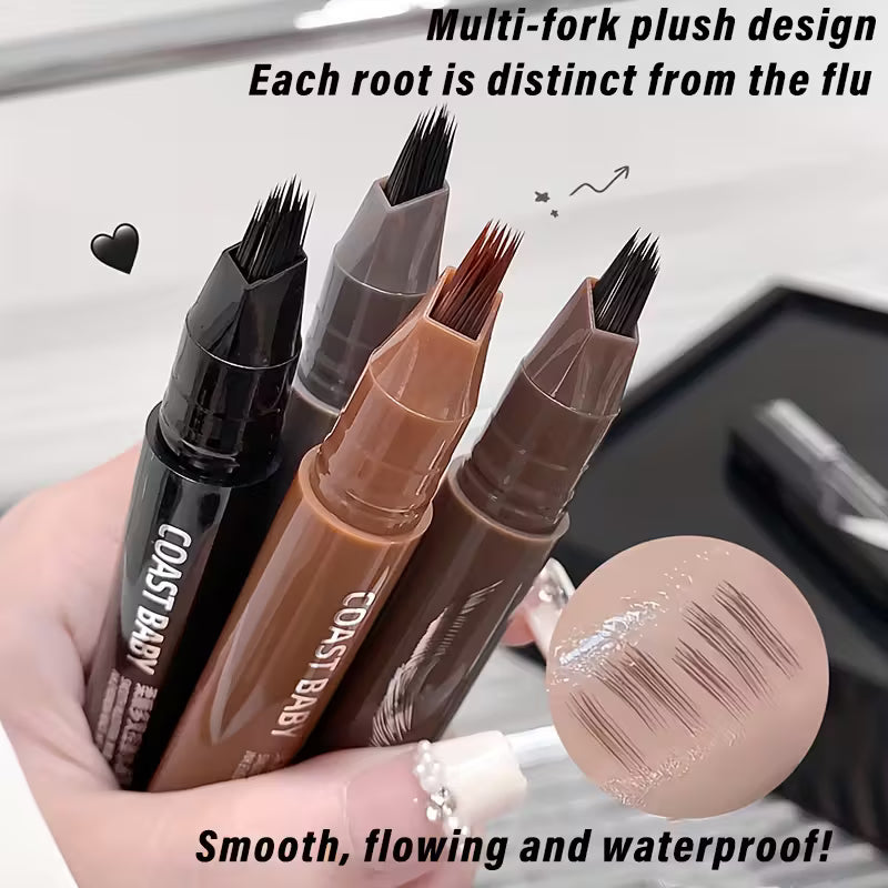 Premium Eyebrow Waterproof Pencil Multi-branch Brush